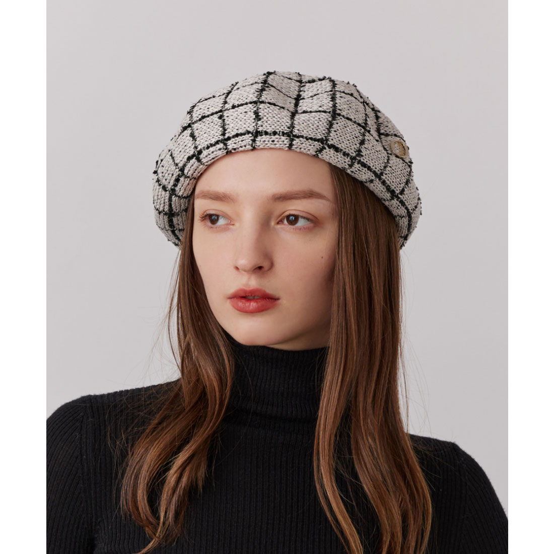［新品未使用］Chapeau d' O  Tweed Beret シャポー ド オー Chapeau d'O Chapeau d' O TM Check Tweed