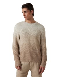 GUESS/ゲス GUESS LS Cn Trey Marled Stripe Sweater/508436652