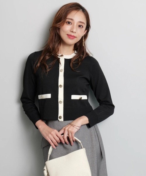 【専用】美品　JUSGLITTY 配色ジャケットライクカーデ 配色ジャケットライクカーデ(508437553) | ジャスグリッティー