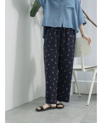 Samansa Mos2 blue/サマンサモスモス ブルー Samansa Mos2 blue 花柄イージーパンツ/508437697