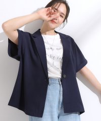 SHOO・LA・RUE　DRESKIP/シューラルー／ドレスキップ SHOO・LA・RUE/DRESKIP 【S－LL】さらりと着たい大人のための 麻調半袖ジャケット/508437705