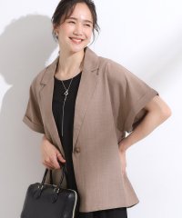 SHOO・LA・RUE　DRESKIP/シューラルー／ドレスキップ SHOO・LA・RUE/DRESKIP 【S－LL】さらりと着たい大人のための 麻調半袖ジャケット/508437705