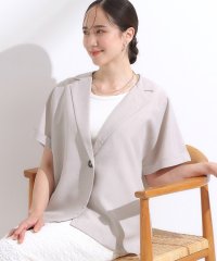 SHOO・LA・RUE　DRESKIP/シューラルー／ドレスキップ SHOO・LA・RUE/DRESKIP 【S－LL】さらりと着たい大人のための 麻調半袖ジャケット/508437705