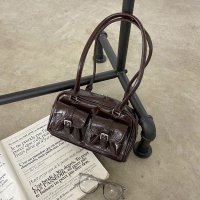 non-hedge/ノンヘッジ non－hedge 2ポケクロコ型押しボストンバッグ/508437837