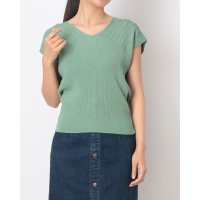 12Twelve Agenda/トゥエルブアジェンダ 12Twelve Agenda Vネックリブ切替ニットプルオーバー/508437940