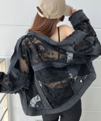 me Jane/ミージェーン me Jane レース×デニム切替Gジャン/506892743
