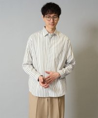 a.v.v (MEN)/【洗濯機で洗える】ランダムストライプツイルワイドシルエットシャツ/508338373