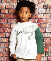 WASK/袖取り外し恐竜プリント長袖Tシャツ(80~160cm)/508415778