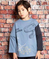 WASK/袖取り外し恐竜プリント長袖Tシャツ(80~160cm)/508415778