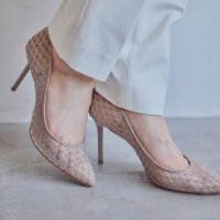 SEVEN TWELVE THIRTY/セヴン トゥエルヴ サーティ SEVEN TWELVE THIRTY スティレットヒール 柄チュールパンプス/508431751