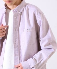 GLOSTER/【定番×遊び心】フレブル刺繍BDシャツ 無地/クレイジーパターン/508434199