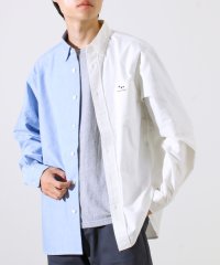 GLOSTER/【定番×遊び心】フレブル刺繍BDシャツ 無地/クレイジーパターン/508434199