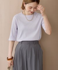 AMERICAN HOLIC/アメリカンホリック AMERICAN HOLIC リブ5分袖プルオーバー/508438407