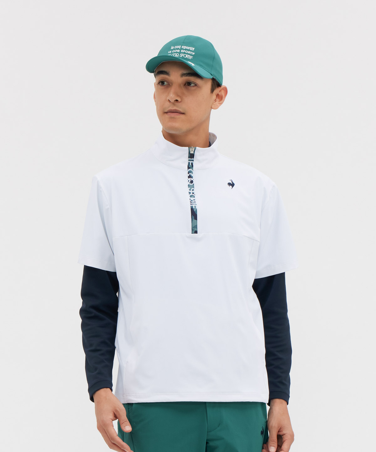 le coq sportif - ル・コック半袖 機能性中綿ブルゾン ルコックスポルティフ ゴルフ le coq sportif golf 半袖ブルゾン