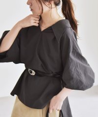 quaranciel/《予約》quaranciel:〈多機能/洗濯機可能〉ナイロン タスラン ビッグカラー シャツ ブラウス/508440339