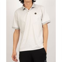 LANVIN SPORT/ランバン スポール LANVIN SPORT レザー調エンボス半袖ポロシャツ【Sunscreen NIR】/508440504