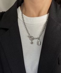 shopnikoniko/ショップニコニコ ShopNikoNiko 【金属アレルギー対応】サージカルステンレス316L ミニリボンネックレス ma 【即納】アクセサリー オケージョン /508440548