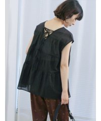 Samansa Mos2 blue/サマンサモスモス ブルー Samansa Mos2 blue ◎ティアードブラウス/508440603