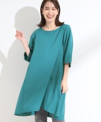 SHOO・LA・RUE/シューラルー SHOO・LA・RUE お手入れしやすいコットン風チュニックワンピース/508440623