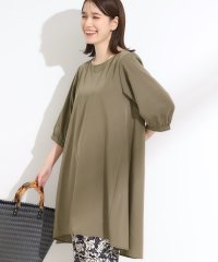 SHOO・LA・RUE/シューラルー SHOO・LA・RUE お手入れしやすいコットン風チュニックワンピース/508440623