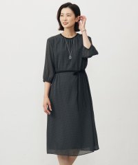 J.PRESS LADIES（LARGE SIZE）/【洗える】ドットフロッキープリント ワンピース/508440969