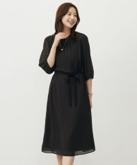 J.PRESS LADIES（LARGE SIZE）/【洗える】ドットフロッキープリント ワンピース/508440969
