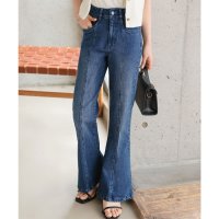 KOBE LETTUCE/コウベレタス KOBE LETTUCE ［ プチレタス ］センターシームフレアデニムパンツ【プチ】 [M3690]/506889474