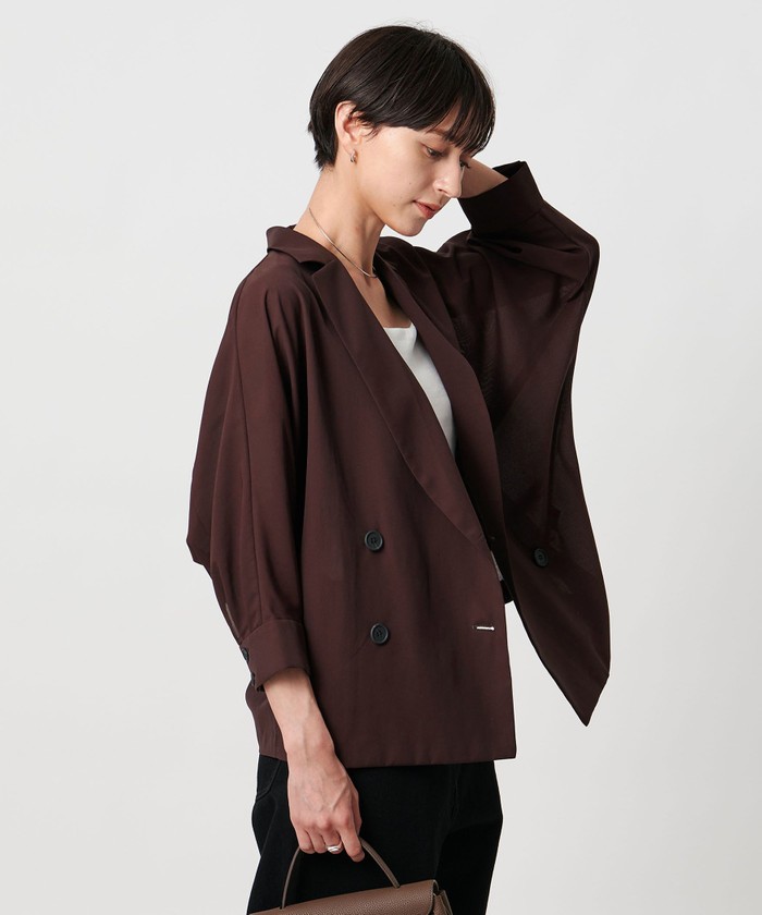 美品 ユナイテッドアローズ TOKYO ベージュのドルマンスリーブブラウス 65 美品 ユナイテッドアローズ TOKYO ベージュのドルマンスリーブ
