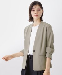 THE SHOP TK(Women)/ザ ショップ ティーケー (ウィメン) THE SHOP TK(Women) ノーカラージャケット【セットアップ可】/508406928