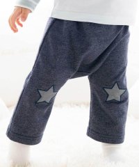 fillot de bebe reduction/【お揃い】ボーダー星パッチインレイロングパンツ(70~90cm)/508426763