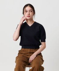 BEAUTY&YOUTH UNITED ARROWS/レーヨンブレンド カノコ 5分袖Vネックニット ウォッシャブル/508428502