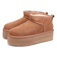 UGG/アグ UGG プラットフォーム ムートンブーツ クラシック ウルトラ ミニ レディース 厚底 1135092/508433106