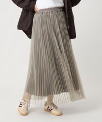 green label relaxing/［size SHORT/TALLあり］2WAY チュール プリーツ スカート/508433280