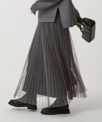 green label relaxing/［size SHORT/TALLあり］2WAY チュール プリーツ スカート/508433280