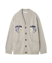 GELATO PIQUE HOMME/【HOMME】sleeping cat ジャガードカーディガン/508440781