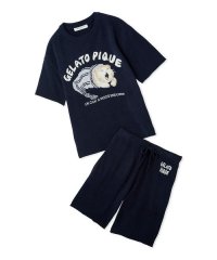 GELATO PIQUE HOMME/【ONLINE限定】【HOMME】sleeping cat ジャガードプルオーバー＆ハーフパンツセット/508440782