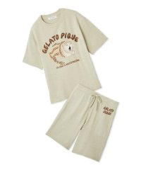 GELATO PIQUE HOMME/【ONLINE限定】【HOMME】sleeping cat ジャガードプルオーバー＆ハーフパンツセット/508440782