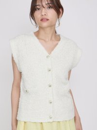 QUEENS COURT/クイーンズコート QUEENS COURT リボンヤーンスポンディッシュベスト≪手洗い可能≫/508440941