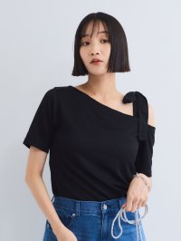VICKY/ビッキー VICKY ワンショルリボンカットトップス≪手洗い可能≫/508440943