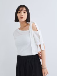 VICKY/ビッキー VICKY ワンショルリボンカットトップス≪手洗い可能≫/508440943