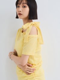 VICKY/ビッキー VICKY ワンショルリボンカットトップス≪手洗い可能≫/508440943