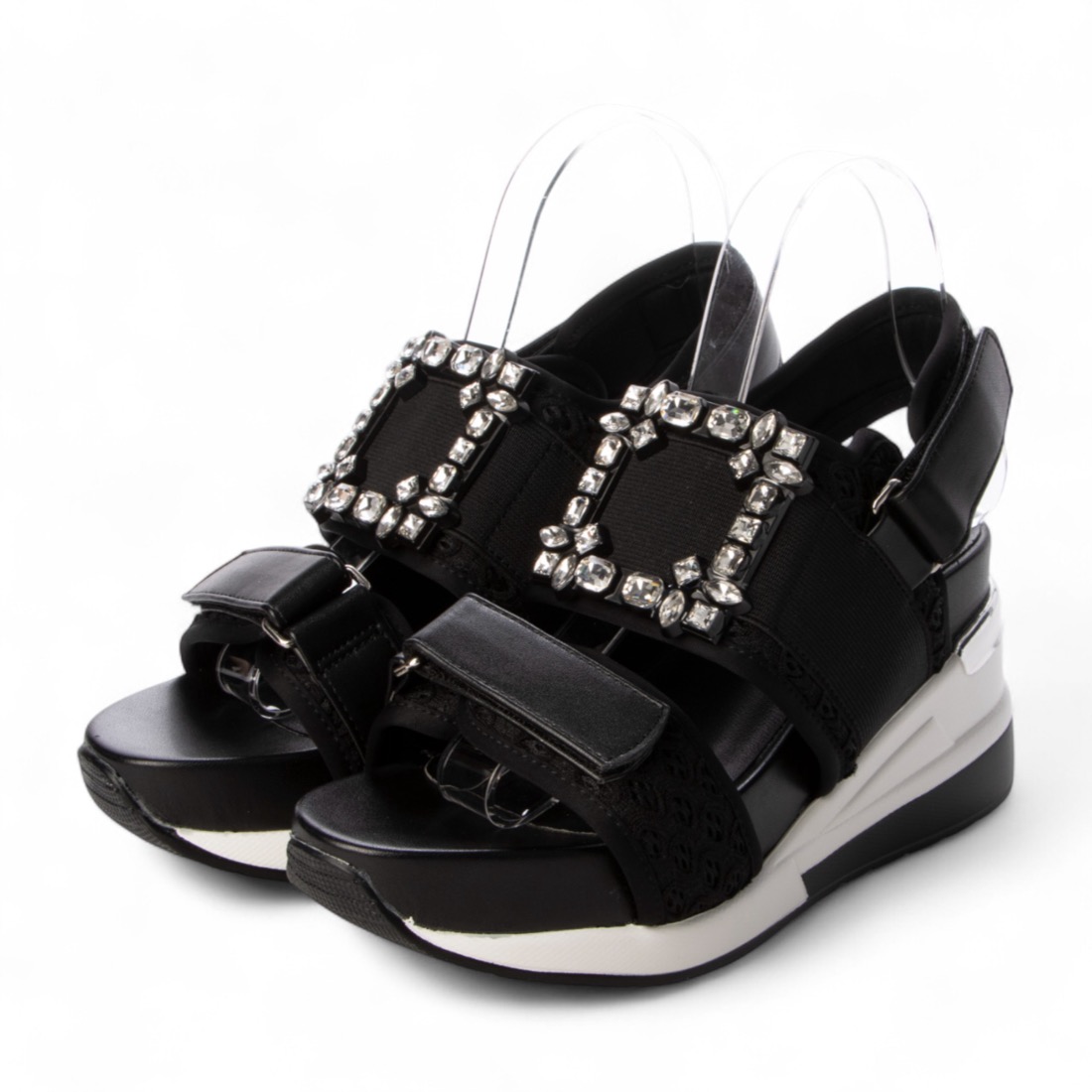 PRADA ウェッジヒールサンダル プラダ ホワイトウェッジサンダル 6cmヒール - メルカリ