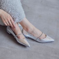 ALUNE SEVEN TWELVE THIRTY/アルネ セヴン トゥエルヴ サーティ ALUNE SEVEN TWELVE THIRTY チェーンストラップポインテッドパンプス/508442082