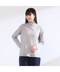 Liliane Burty/【M～４L】ウォッシャブルハイネックチュールTシャツ/508442642