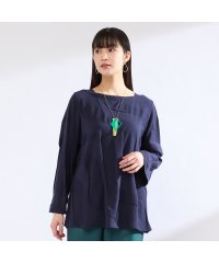 Liliane Burty/【M～４L】ウォッシャブルリンクスジャカードTシャツ/508442643