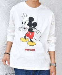 SHIPS any MEN/SHIPS any: /ミッキーマウス/ サイン & ポージング Tシャツ (ロンT)◆/508443204