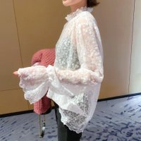 maison de LATIR/メゾンドラティール maison de LATIR 気分が上がる長袖レーストップス/508443263