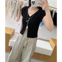 Lace Ladies/レースレディース Lace Ladies ローゲージ クロップド サマー ニット プルオーバー/508443310