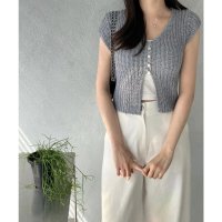Lace Ladies/レースレディース Lace Ladies ローゲージ クロップド サマー ニット プルオーバー/508443310
