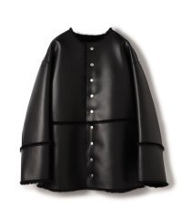 MACPHEE/【WEB先行予約】フェイクムートン リバーシブルショートコート/508443438